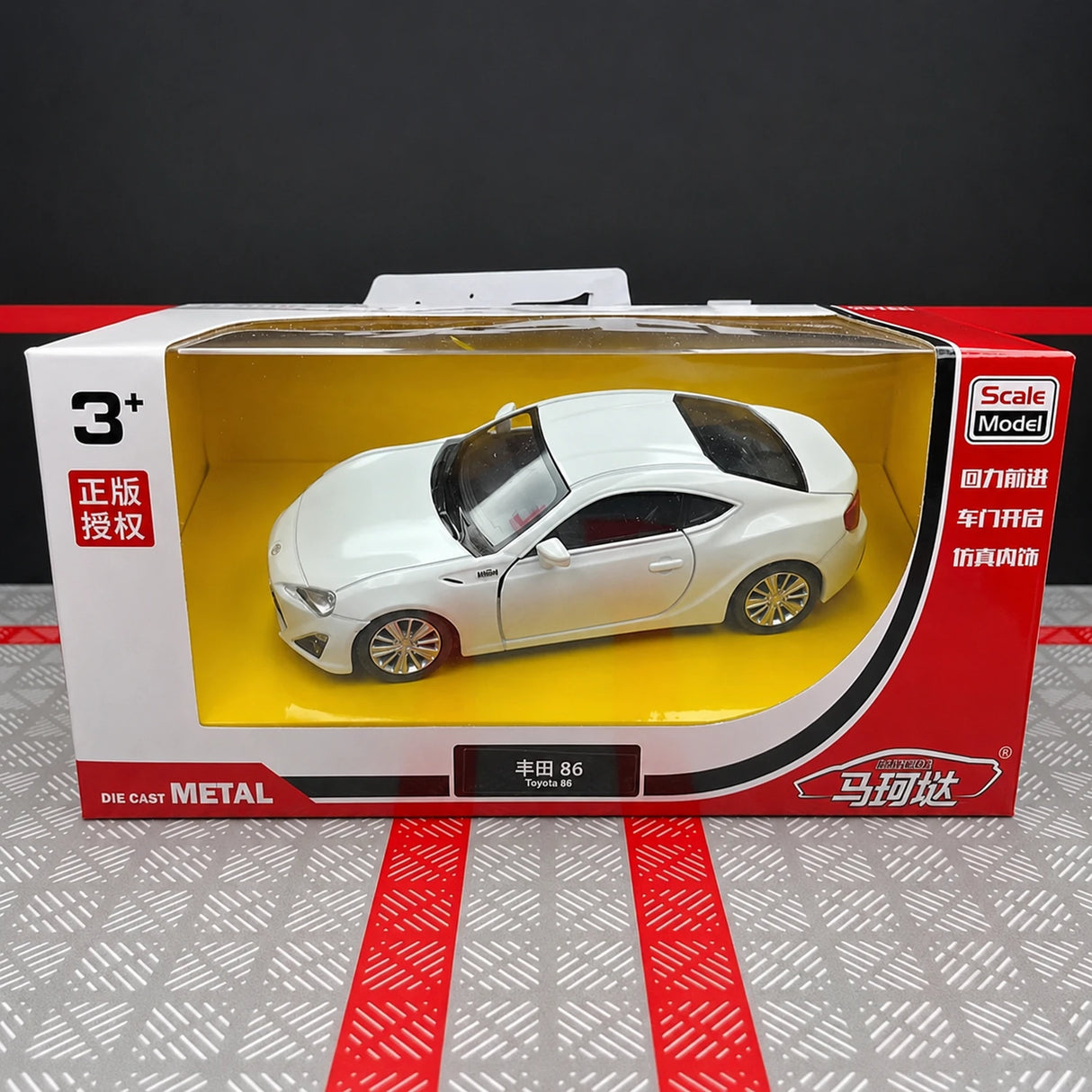 [TOY] 1:36 Toyota 2012 86 ZN6 White Model Car Die-Cast