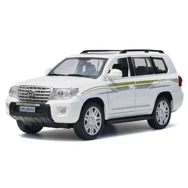 [TOY] 1:36 Toyota 2012 Land Cruiser LC200 White Model Car Die-Cast