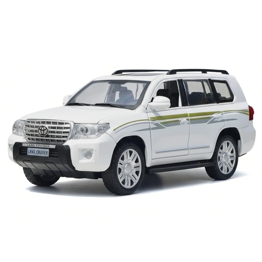 [TOY] 1:36 Toyota 2012 Land Cruiser LC200 White Model Car Die-Cast