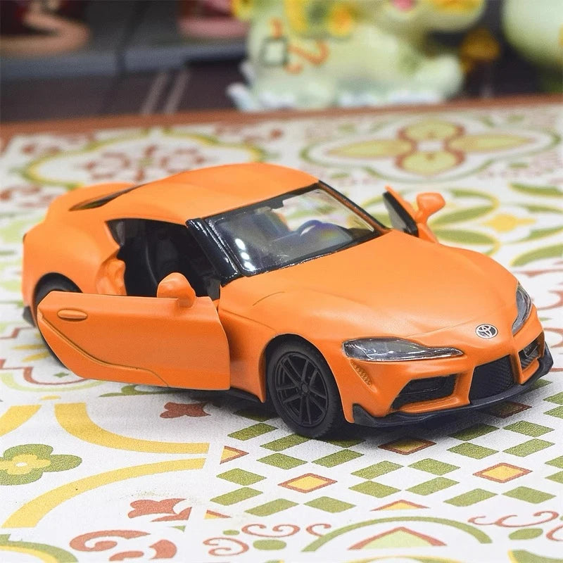 [TOY] 1:36 Toyota 2019 Supra A90 Orange Model Car Die-Cast