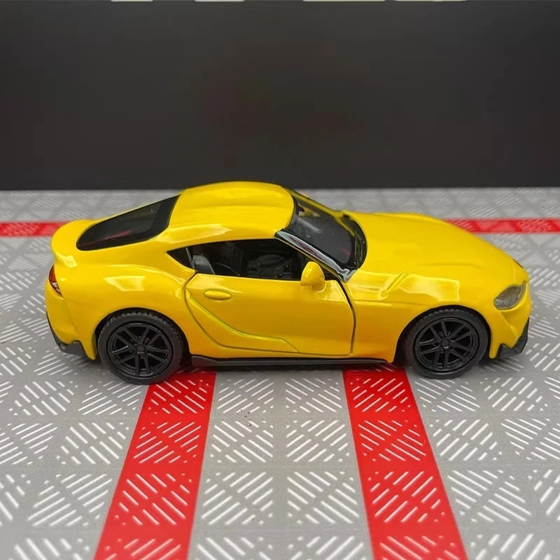 [TOY] 1:36 Toyota 2019 Supra A90 Yellow Model Car Die-Cast