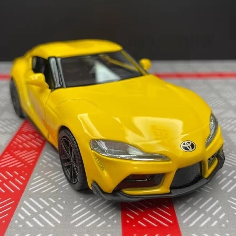 [TOY] 1:36 Toyota 2019 Supra A90 Yellow Model Car Die-Cast