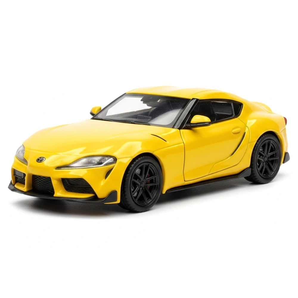 [TOY] 1:36 Toyota 2019 Supra A90 Yellow Model Car Die-Cast