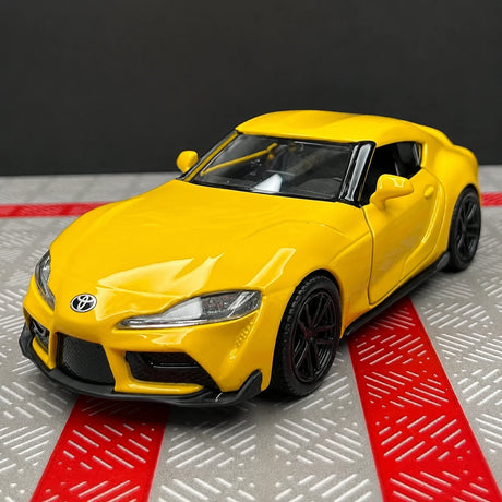 [TOY] 1:36 Toyota 2019 Supra A90 Yellow Model Car Die-Cast