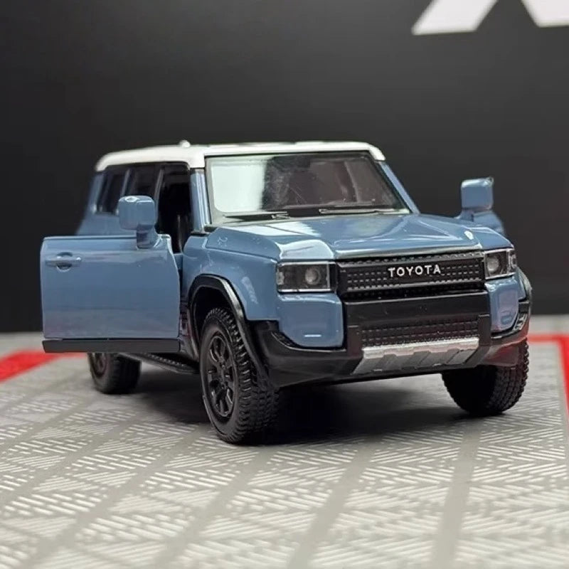 [TOY] 1:36 Toyota 2023 Land Cruiser J250 Blue Model Car Die-Cast