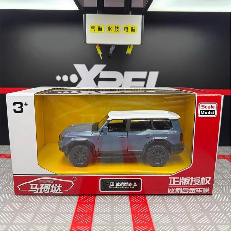 [TOY] 1:36 Toyota 2023 Land Cruiser J250 Blue Model Car Die-Cast