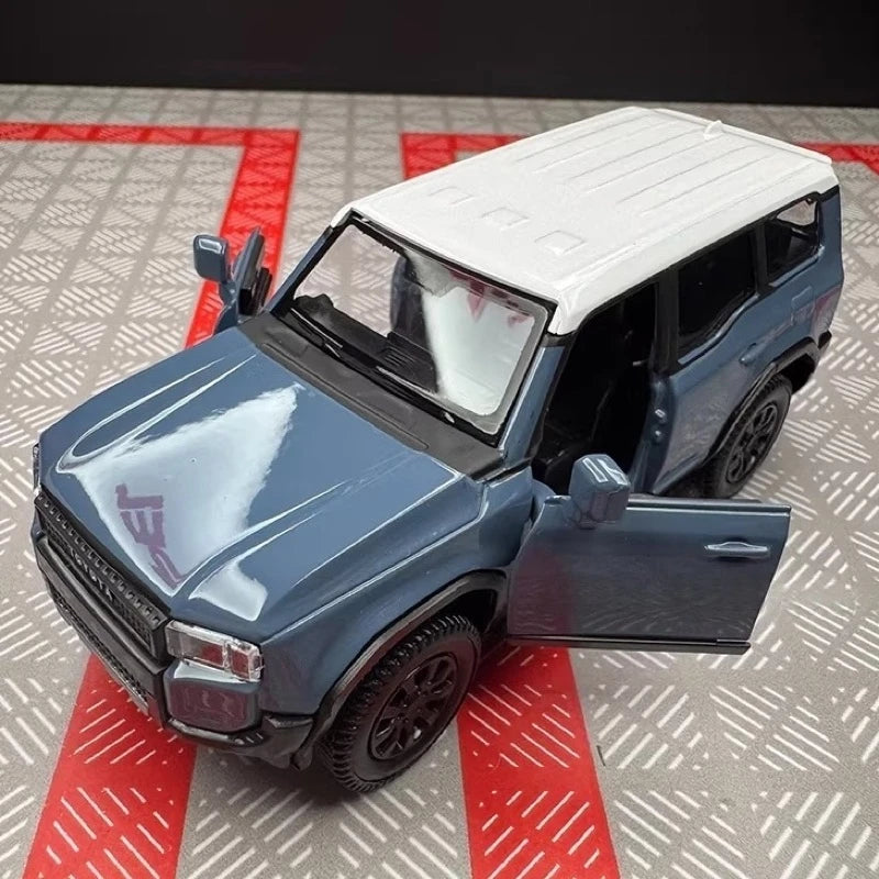 [TOY] 1:36 Toyota 2023 Land Cruiser J250 Blue Model Car Die-Cast