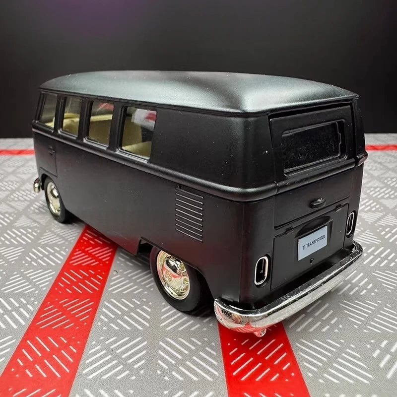 [TOY] 1:36 Volkswagen 1963 T1 Black Model Car Die-Cast