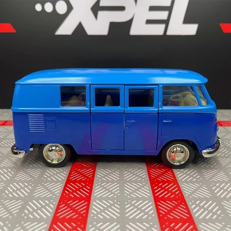 [TOY] 1:36 Volkswagen 1963 T1 Blue Model Car Die-Cast