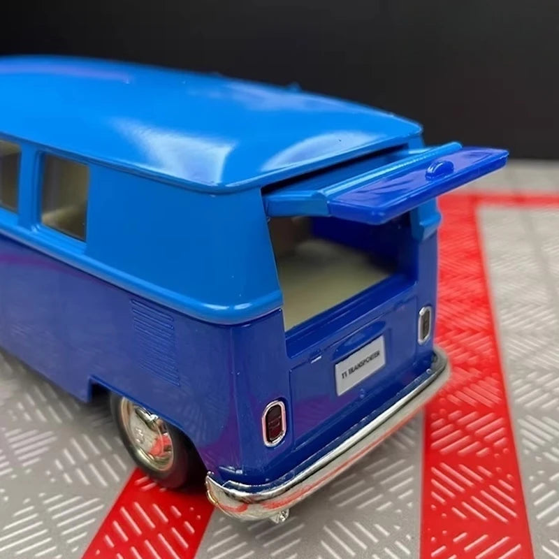 [TOY] 1:36 Volkswagen 1963 T1 Blue Model Car Die-Cast