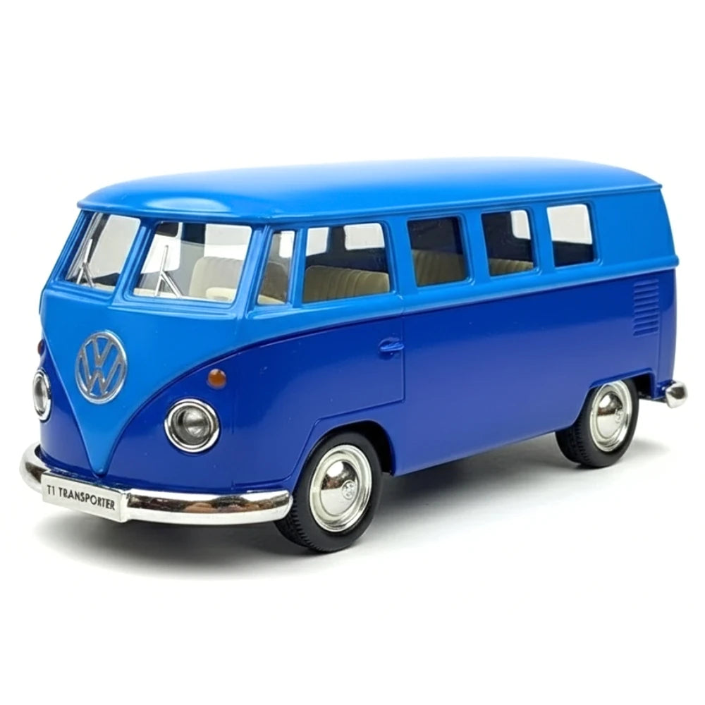 [TOY] 1:36 Volkswagen 1963 T1 Blue Model Car Die-Cast