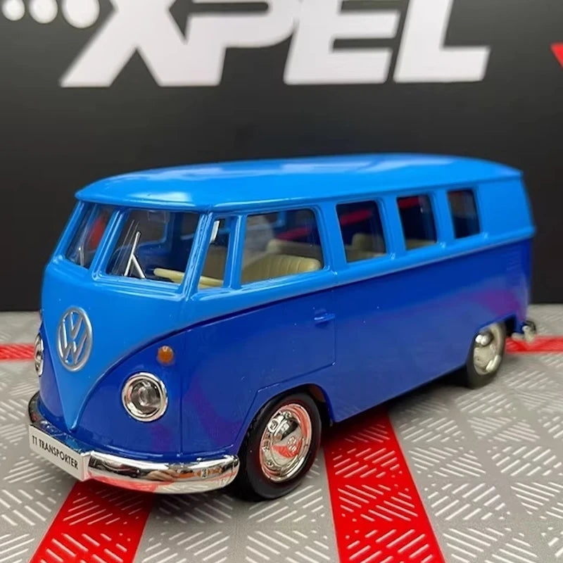 [TOY] 1:36 Volkswagen 1963 T1 Blue Model Car Die-Cast