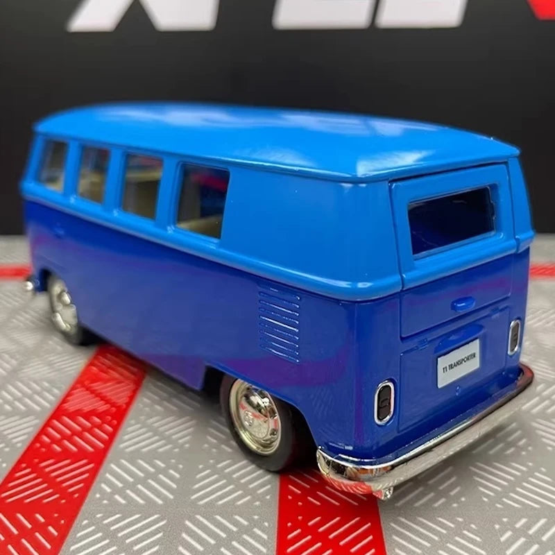 [TOY] 1:36 Volkswagen 1963 T1 Blue Model Car Die-Cast