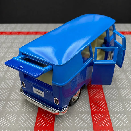 Volkswagen 1963 T1 Blue 1:36 – Modello Pressofuso per Display Pressofuso
