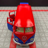 [TOY] 1:36 Volkswagen 1963 T1 Blue Red Model Car Die-Cast
