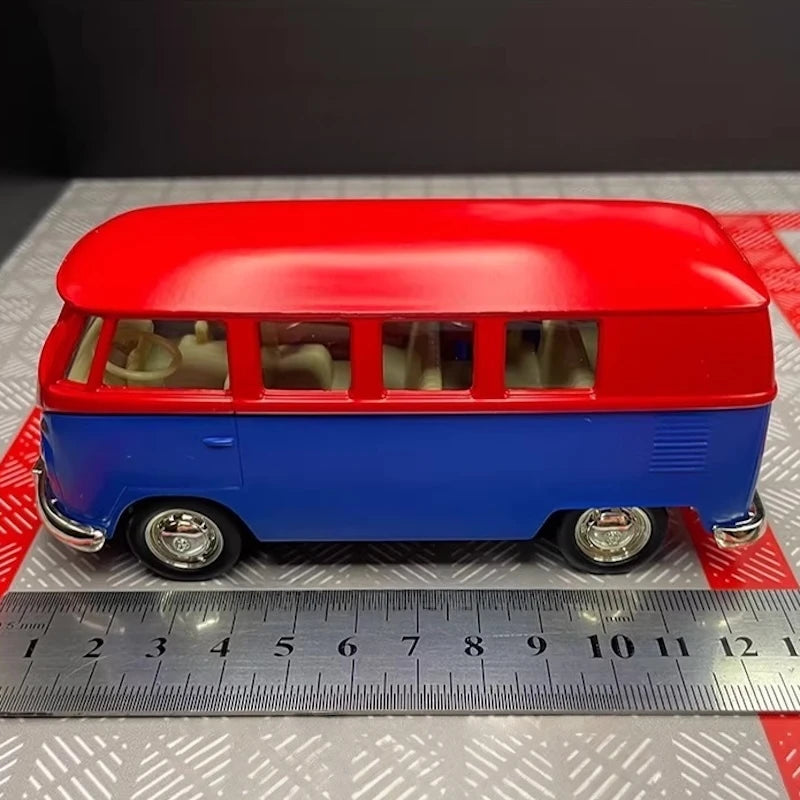 [TOY] 1:36 Volkswagen 1963 T1 Blue Red Model Car Die-Cast