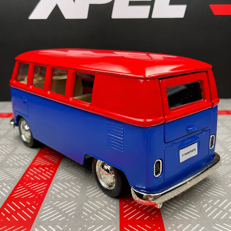 Volkswagen 1963 T1 1:36 blu e rosso – modello espositivo pressofuso