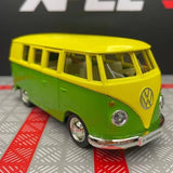 [TOY] 1:36 Volkswagen 1963 T1 grön gul modellbil Die-Cast
