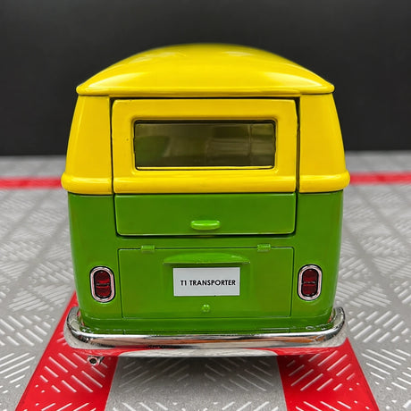 Volkswagen 1963 T1 Verde e Giallo 1:36 – modello pressofuso in metallo pressofuso