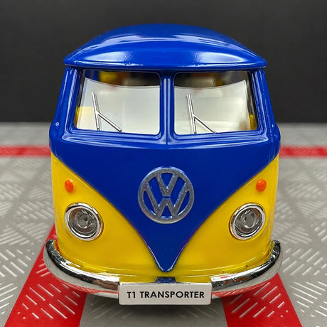 Volkswagen 1963 T1 Giallo e Blu 1:36 – Modello Pressofuso per esposizione pressofusa