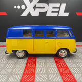 [TOY] 1:36 Volkswagen 1963 T1 Yellow Blue Model Car Die-Cast