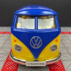 [TOY] 1:36 Volkswagen 1963 T1 Yellow Blue Model Car Die-Cast