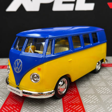 Volkswagen 1963 T1 Giallo e Blu 1:36 – Modello Pressofuso per esposizione pressofusa