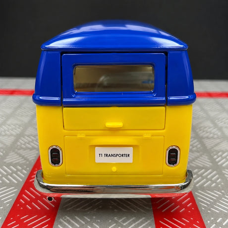 [TOY] 1:36 Volkswagen 1963 T1 giallo blu modellino di auto Die-Cast
