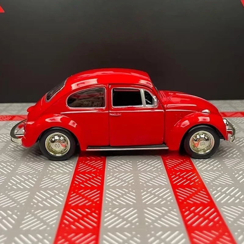 [TOY] 1:36 Volkswagen 1967 Beetle Glossy Red Model Car Die-Cast