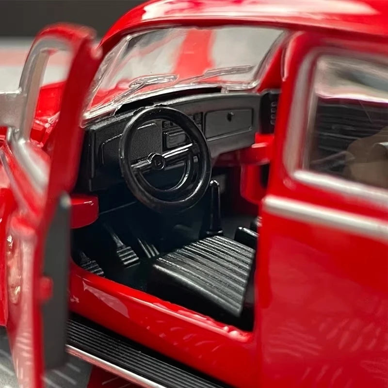 [TOY] 1:36 Volkswagen 1967 Beetle glanzend rood modelauto Die-Cast