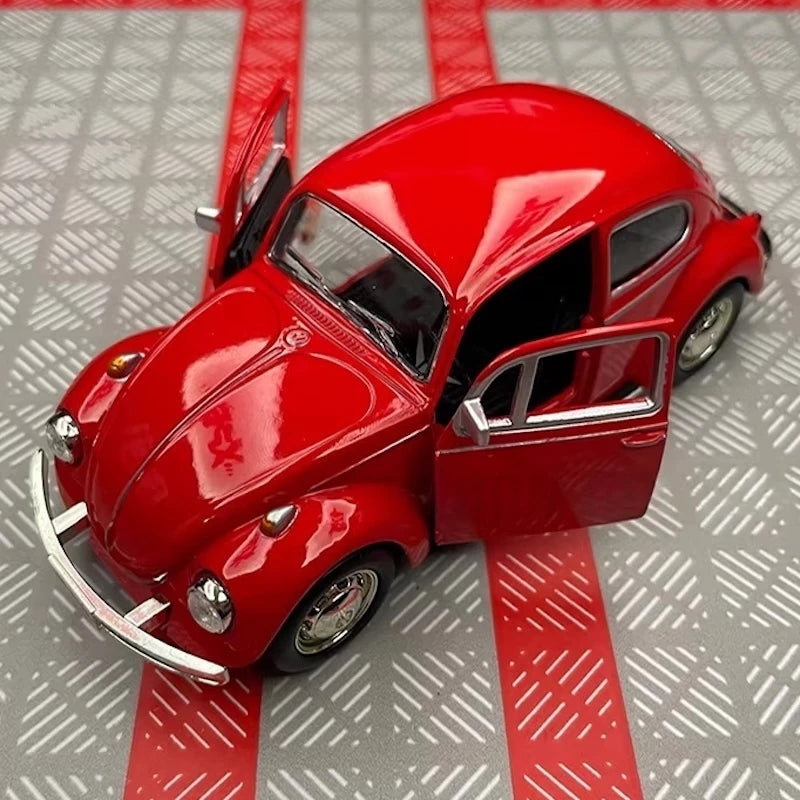 [TOY] 1:36 Volkswagen 1967 Beetle Glossy Red Model Car Die-Cast