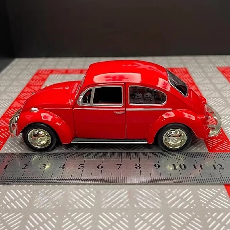 [TOY] 1:36 Volkswagen 1967 Beetle Glossy Red Model Car Die-Cast