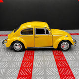 [TOY] 1:36 Volkswagen 1967 Beetle Glossy Yellow Model Car Die-Cast