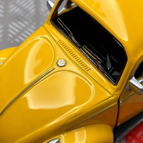 [TOY] 1:36 Volkswagen 1967 Beetle Glossy giallo modellino di auto Die-Cast
