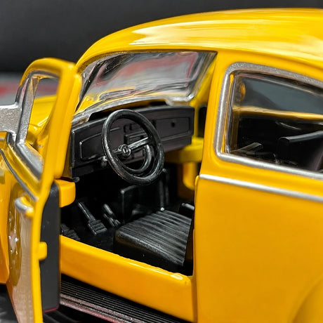 [TOY] 1:36 Volkswagen 1967 Beetle Glossy giallo modellino di auto Die-Cast
