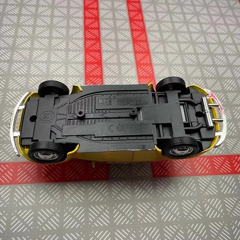 [TOY] 1:36 Volkswagen 1967 Beetle Glossy Yellow Model Car Die-Cast