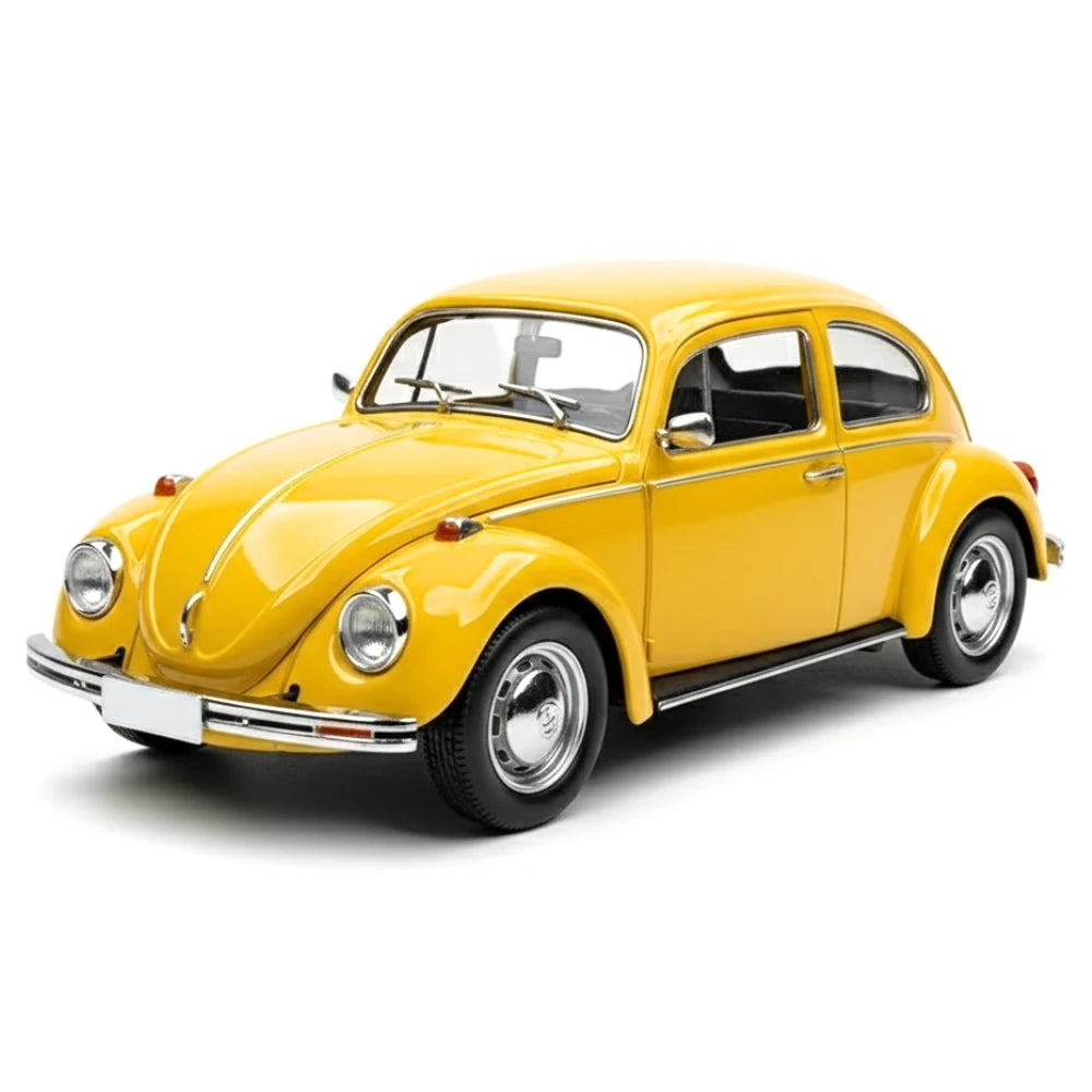 [TOY] 1:36 Volkswagen 1967 Beetle Glossy Yellow Model Car Die-Cast