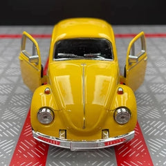 [TOY] 1:36 Volkswagen 1967 Beetle Glossy Yellow Model Car Die-Cast
