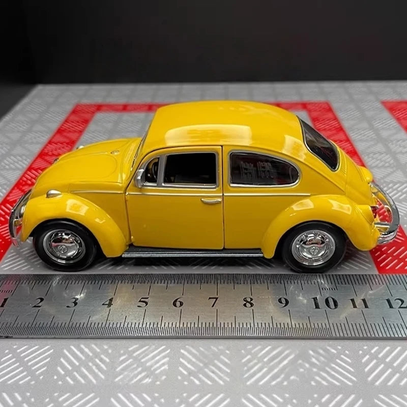 [TOY] 1:36 Volkswagen 1967 Beetle Glossy Yellow Model Car Die-Cast