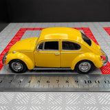 [TOY] 1:36 Volkswagen 1967 Beetle Glossy Yellow Model Car Die-Cast