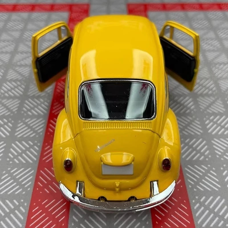 [TOY] 1:36 Volkswagen 1967 Beetle Glossy Yellow Model Car Die-Cast