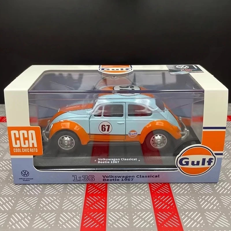 [TOY] 1:36 Volkswagen 1967 Beetle Gulf Model Car Die-Cast