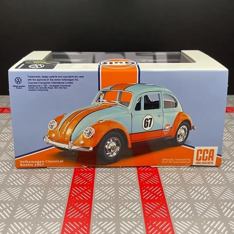 [TOY] 1:36 Volkswagen 1967 Beetle Gulf Model Car Die-Cast