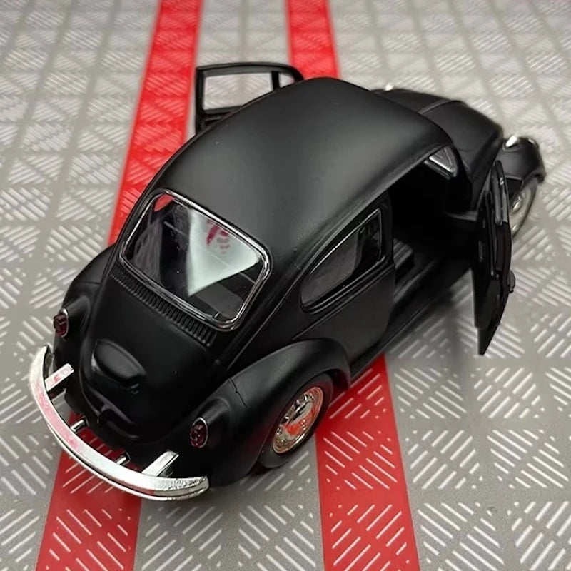 [TOY] 1:36 Volkswagen 1967 Beetle Matte Black Model Car Die-Cast