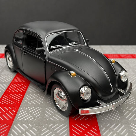 [TOY] 1:36 Volkswagen 1967 Beetle opaco nero modellino di auto Die-Cast