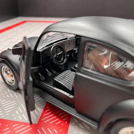 [TOY] 1:36 Volkswagen 1967 Beetle opaco nero modellino di auto Die-Cast