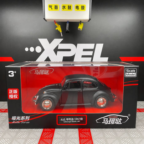 [TOY] 1:36 Volkswagen 1967 Beetle opaco nero modellino di auto Die-Cast