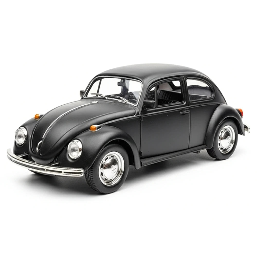 [TOY] 1:36 Volkswagen 1967 Beetle Matte Black Model Car Die-Cast