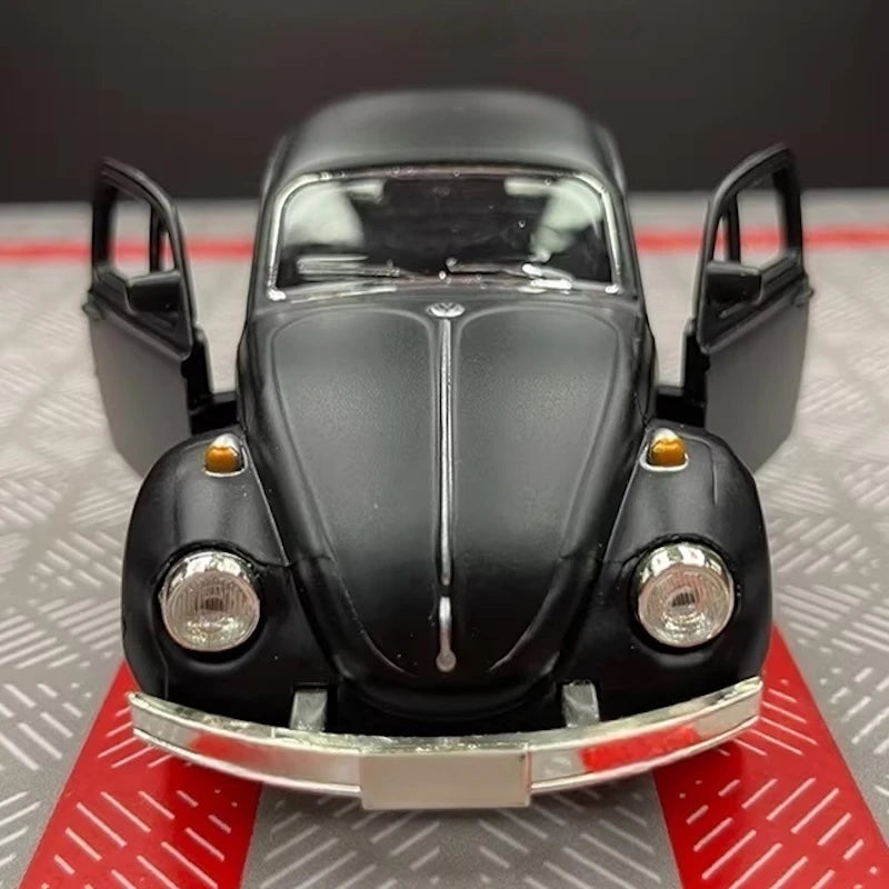 [TOY] 1:36 Volkswagen 1967 Beetle Matte Black Model Car Die-Cast