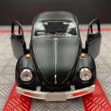 [TOY] 1:36 Volkswagen 1967 Beetle Matte Black Model Car Die-Cast